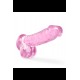 NATURALLY YOURS  6 CRYSTALLINE DILDO  ROSE