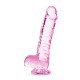 NATURALLY YOURS  6 CRYSTALLINE DILDO  ROSE