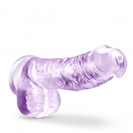 NATURALLY YOURS  6 CRYSTALLINE DILDO  AMETHYST