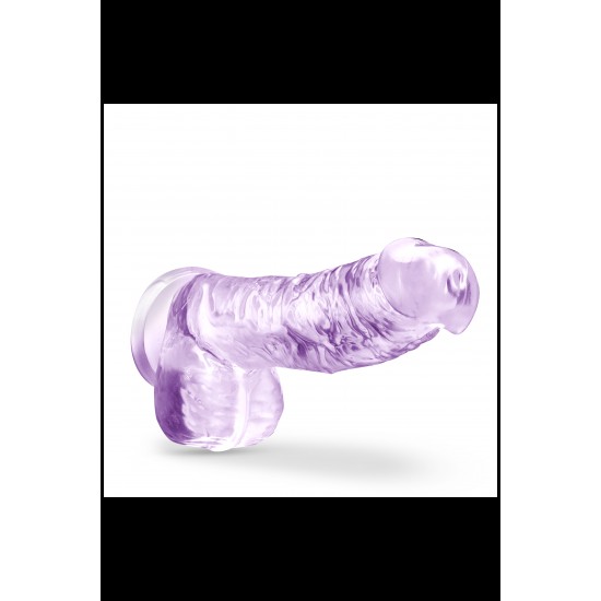 NATURALLY YOURS  6 CRYSTALLINE DILDO  AMETHYST