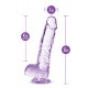 NATURALLY YOURS  6 CRYSTALLINE DILDO  AMETHYST