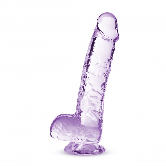 NATURALLY YOURS  6 CRYSTALLINE DILDO  AMETHYST