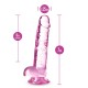 NATURALLY YOURS  7 CRYSTALLINE DILDO  ROSE