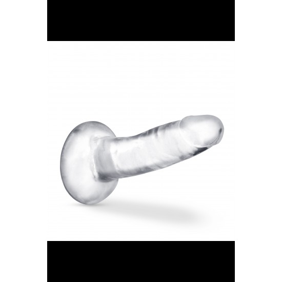 Blush B Yours Plus Hard n’ Happy is a realistic dildo with a slight curve for G-spot and P-spot stimulation, and a sturdy suction cup base that holds to any smooth flat surface for solo time. Or partner up for strap-on h