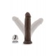 DR. SKIN PLUS 9 INCH POSABLE THICK DILDO CHOCOLATE