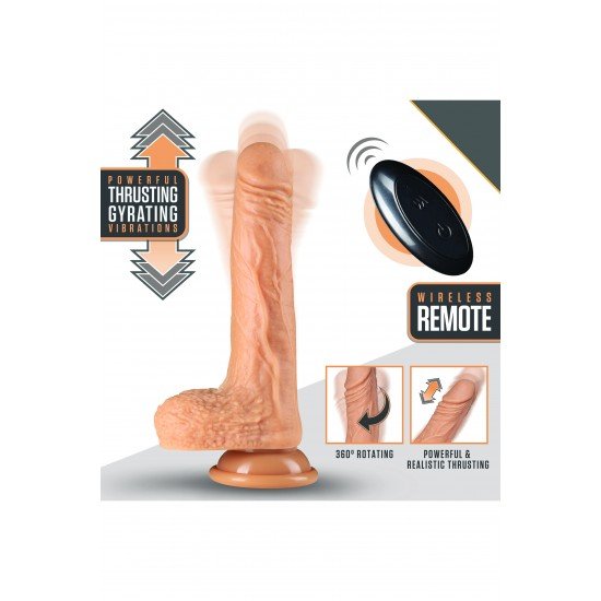 Aumente o seu prazer apertando um botão com o Dr. Grey. Este vibrador recarregável e incrivelmente realista tem um total de 50 funções de vibração giratória e de impulso. São 5 velocidades para cada um dos 10 padrões vib