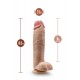 DR. SKIN MR. MISTER 10.5 INCH DILDO WITH BALLS BEIGE