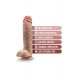 DR. SKIN MR. MISTER 10.5 INCH DILDO WITH BALLS BEIGE