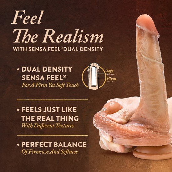 Descubra sua iluminação sexual com o DaVinci, o dildo realista de 8 polegadas da nossa linha Renaissance. Este brinquedo sexual realista transcende a arte do realismo, projetado com todos os detalhes mais finos de uma pi