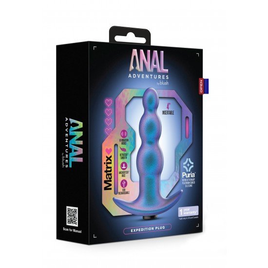 Viaje para uma nova galáxia de prazer cósmico com o Anal Adventures Matrix Expedition Plug! O Expedition Plug é perfeito para treinamento anal, com três contas em tamanhos progressivos que permitem que você brinque no se