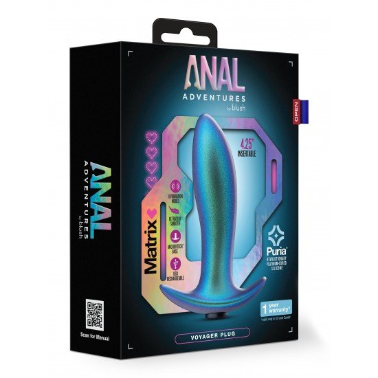 Viaje para uma nova galáxia de prazer cósmico com o Anal Adventures Matrix Voyager Plug! Projetado para aqueles que buscam aventura, este plug anal elegante e ergonômico é perfeito para brincadeiras anais em todos os nív