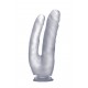 O dobro da diversão significa o dobro do prazer com este dildo realista duplo da RealRock!Eleve o seu prazer a outro patamar de deleite com este dildo com um pénis de 17,5cm inseríveis para prazer vaginal e outro de