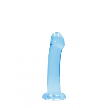  Dildo Não Realistico com ventosa - 17 cm - Azul