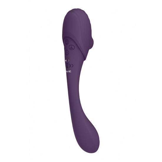 O vibrador dobrável Pulse Wave e Airwave de extremidade dupla Mirai é uma diversão única. Com dois motores de vibração e pulso NG F1 de 10 funções controladas independentemente (um em cada extremidade), pode estimul