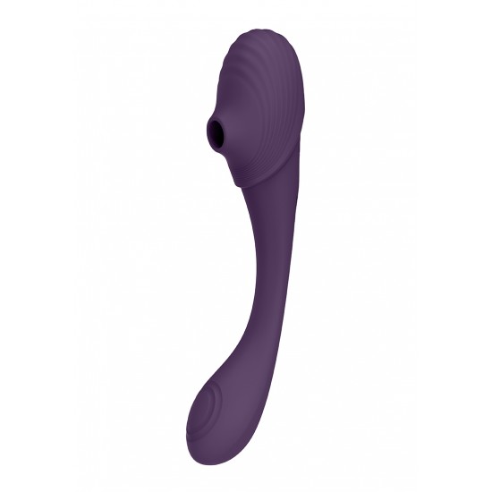 O vibrador dobrável Pulse Wave e Airwave de extremidade dupla Mirai é uma diversão única. Com dois motores de vibração e pulso NG F1 de 10 funções controladas independentemente (um em cada extremidade), pode estimul