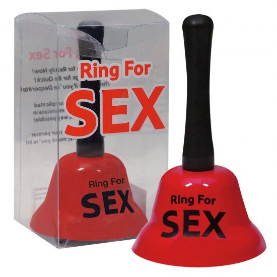 Sino vermelho "Ring for Sex" para chamar o seu parceiro sempre que lhe apetecer.Já não necessita de nenhum outro instrumento para persuadir o seu parceiro. Toque uma vez para avisar, 2 vezes se estiver com pressa e três