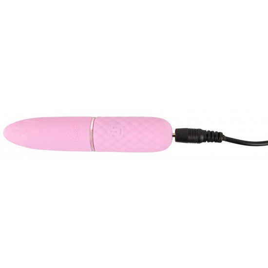 Mini vibrador da 5ª Geração Cuties Ponta vibratória achatada com textura estimulante Vibrações intensas que vão fundo Fácil de usar Design elegante em cor pastel A textura de diamante facilita a fixação Silicone av