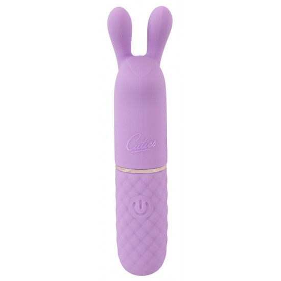 Vibrador clitoriano da 5ª geração de CutiesCom vibro-orelhas macias e flexíveisVibrações intensas que vão fundo no interiorFácil de usarDesign elegante em cor pastelA textura de diamante facilita a pegadaSilicone aveluda