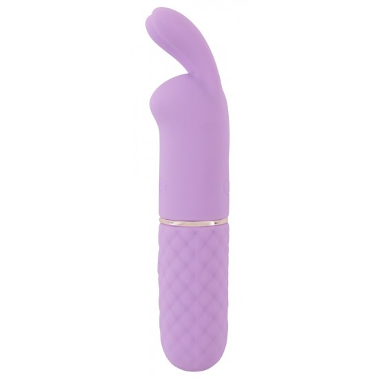 Vibrador clitoriano da 5ª geração de CutiesCom vibro-orelhas macias e flexíveisVibrações intensas que vão fundo no interiorFácil de usarDesign elegante em cor pastelA textura de diamante facilita a pegadaSilicone aveluda